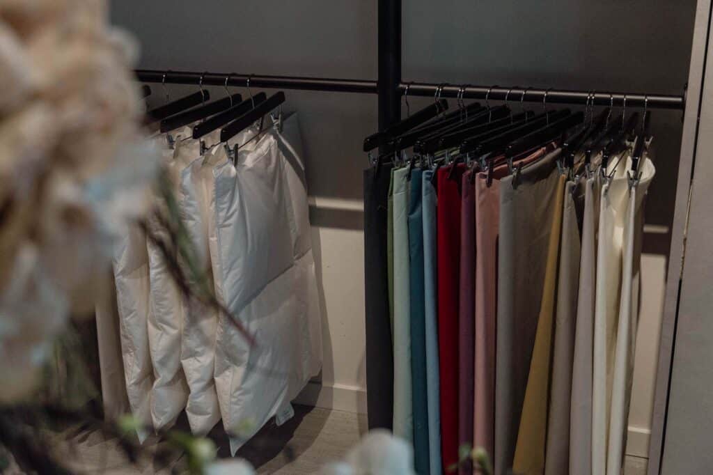 Sélection de textiles à Gosselies